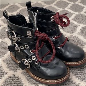 Black Moto Boots